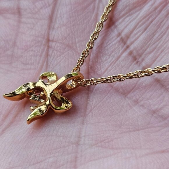 Nina Ricci Paris Women Necklace NR Pendant Gold Tone Jewelry w/ Box Bijoux Mode - Picture 11 of 11